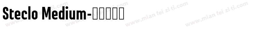Steclo Medium字体转换